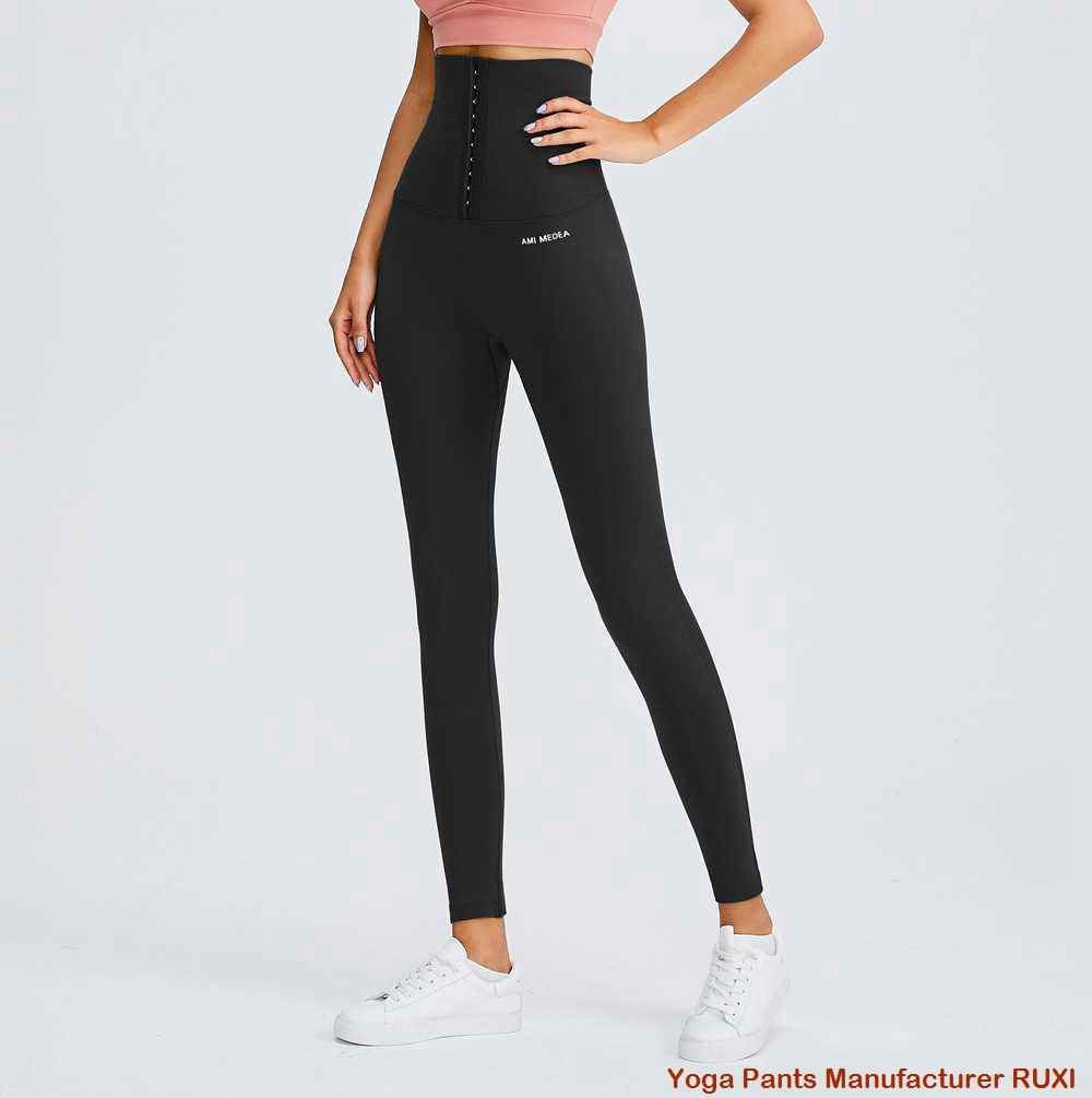 shorts yoga boireannaich le waist àrd RUXI al3540