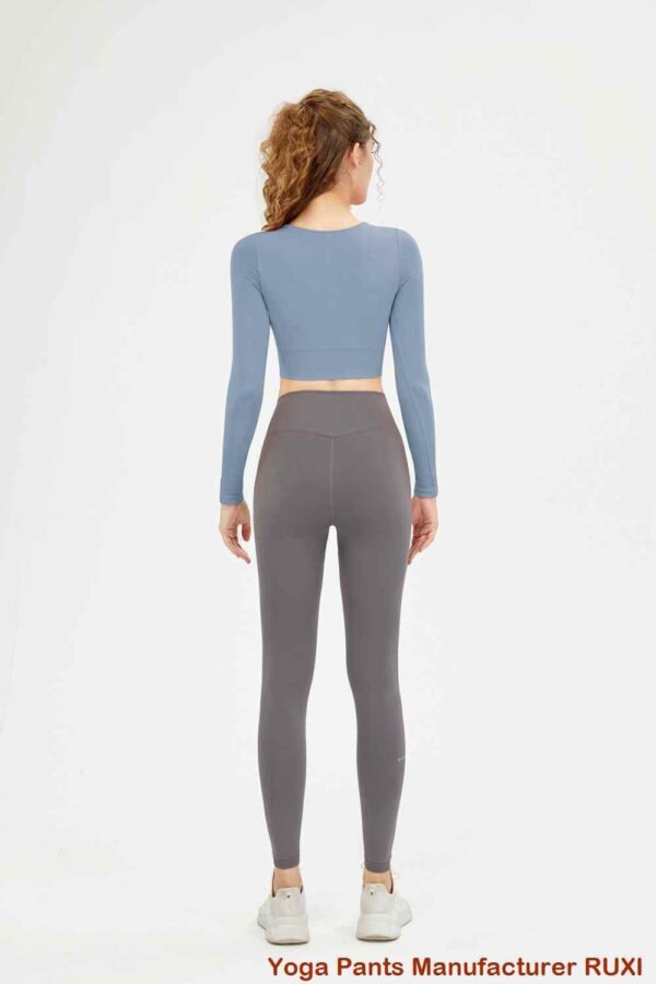 pants yoga sgaoilte le pòcaidean RUXI al417