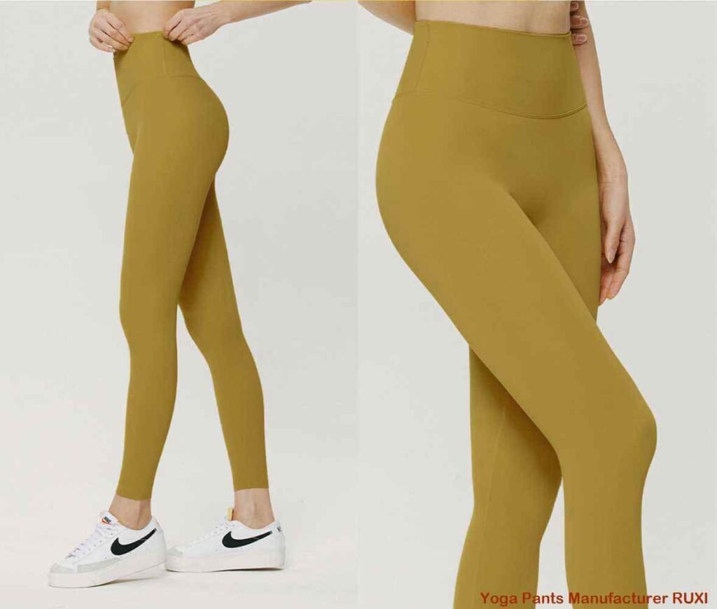 leggings dubh aodach gnìomhach RUXI al787