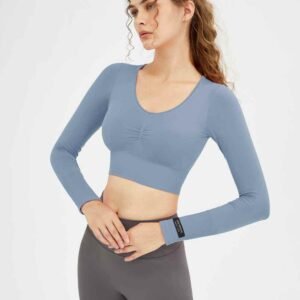 pants yoga dubh le waist àrd RUXI al960