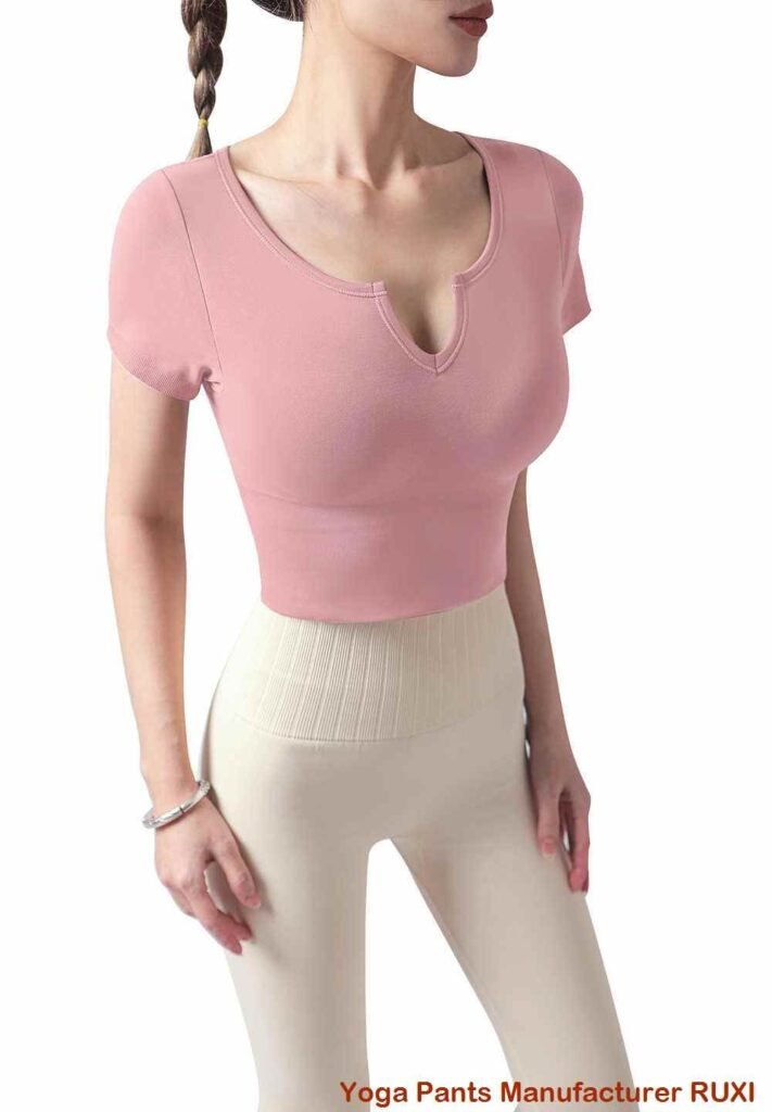 shorts yoga boireannaich le pòcaidean taobh RUXI al3559