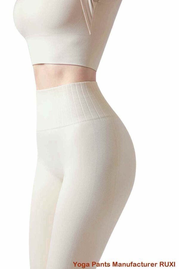 pants yoga air an lìnigeadh le rùsg le pòcaidean RUXI al246